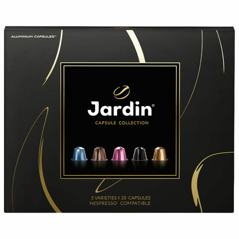 Кофе в капсулах, 20 порций, ассорти 5 вкусов, для Nespresso, JARDIN "Capsule collection", 1492-10 - фото 2