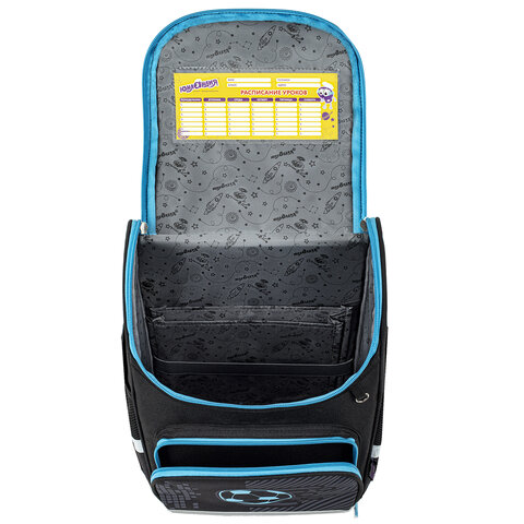 Ранец ЮНЛАНДИЯ WISE, 1 отделение, 3 кармана, устойчивое дно, "Sport game", 37x29х15 см, 272072 - фото 6