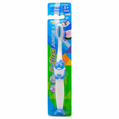 Зубная щетка детская DR.CLEAN "Junior" (Доктор Клин, Юниор), для 5-7 лет, мягкая, YGIR-479 - фото 1