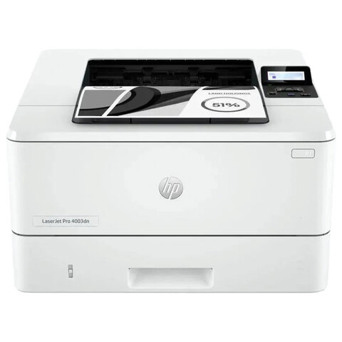 Принтер лазерный HP LaserJet Pro 4003dn, А4, 40 стр./мин., 80000 стр./мес., ДУПЛЕКС, сетевая карта, 2Z609A - фото 1