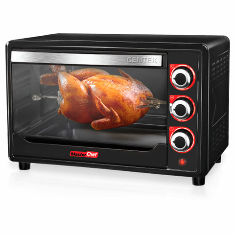 Мини-печь CENTEK CT-1530-36 GRILL, 1600 Вт, 36 л, ГРИЛЬ, таймер 90 мин., черная - фото 1