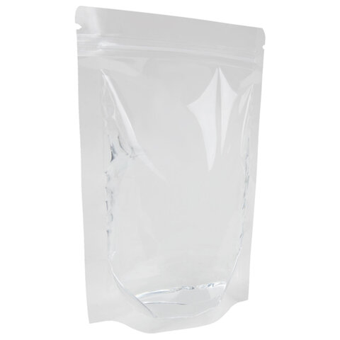 Пакеты дой-пак с замком ZIP LOCK, прозрачные, 140х200 + 40 мм, КОМПЛЕКТ 100 штук, 70 мкм, BRAUBERG, 700697 - фото 2