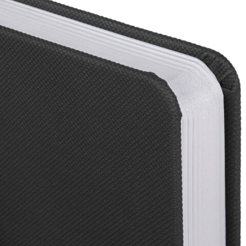 Ежедневник датированный 2026, А5, 138x213 мм, BRAUBERG "Control", под кожу, держатель для ручки, черный, 117126 - фото 3