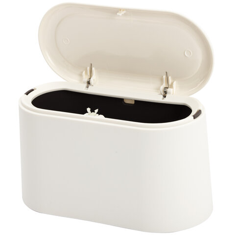Контейнер, урна, ведерко для мусора с микролифтом НАСТОЛЬНОЕ 2 л, 220х110х130 мм, BOOMHOUSE (БУМХАУС), 238898 - фото 5