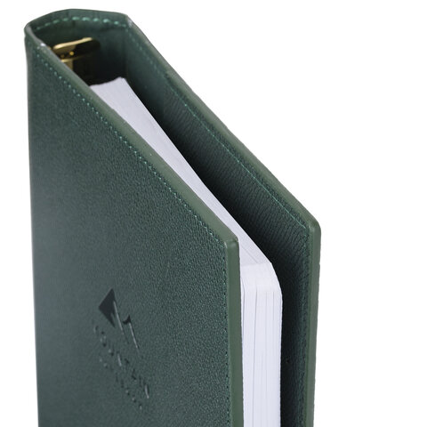 Ежедневник-органайзер недатированный B5 167х240 мм BRAUBERG "Nova", под кожу, 160 л., зеленый, 116202 - фото 5