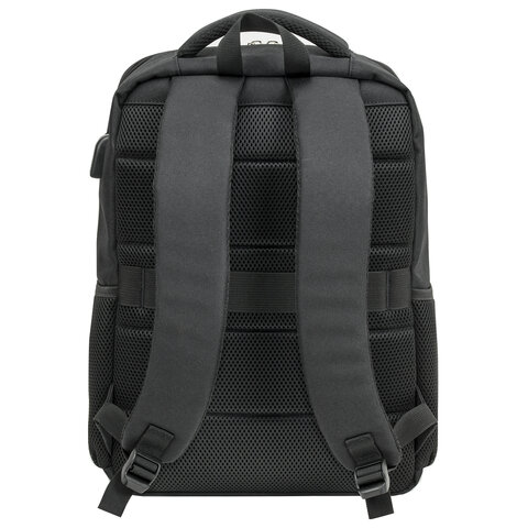 Рюкзак BRAUBERG FUNCTIONAL с отделением для ноутбука, USB-порт, багажная лента, Firm, 43x30x15 см, 272576 - фото 5