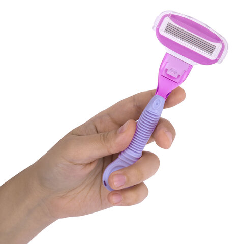 Бритвенный станок многоразовый женский, 5 лезвий, 2 кассеты, плавающая головка, X-ONE (ИКС-УАН), 700020 - фото 5