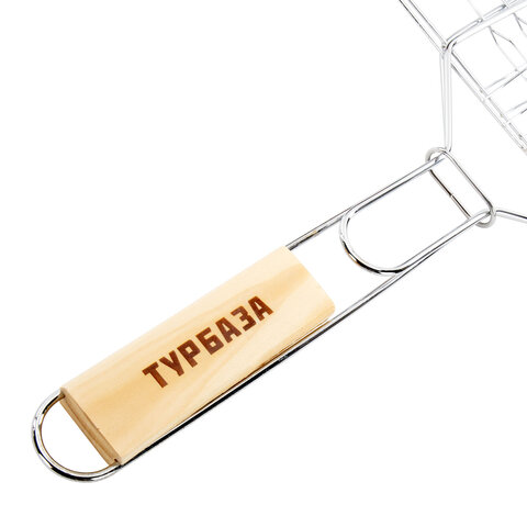 Решетка-гриль универсальная, 44х(20х30х2 см), МАЛАЯ, хромированная, ТУРБАЗА, 702545 - фото 2