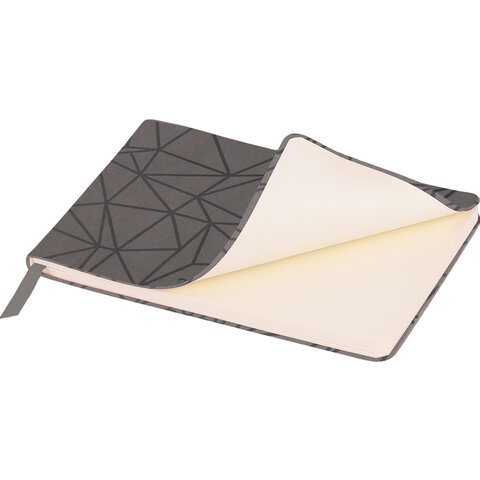 Еженедельник датированный 2026 МАЛЫЙ ФОРМАТ 105х160 мм, А6, BRAUBERG "Imprint", тиснение, черный, 117209 - фото 3