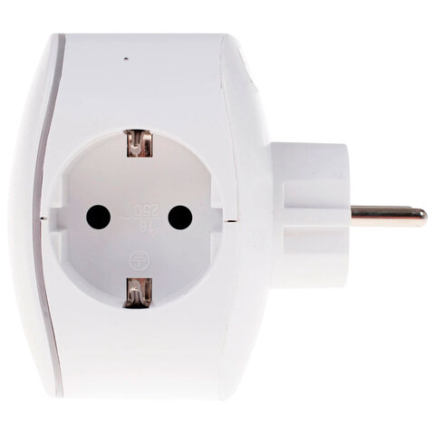 Сетевой разветвитель ЭРА SP-3e 3 розетки + 2 USB, с заземлением, со шторками, 16 А, белый, SP-3e-USB-2A - фото 2