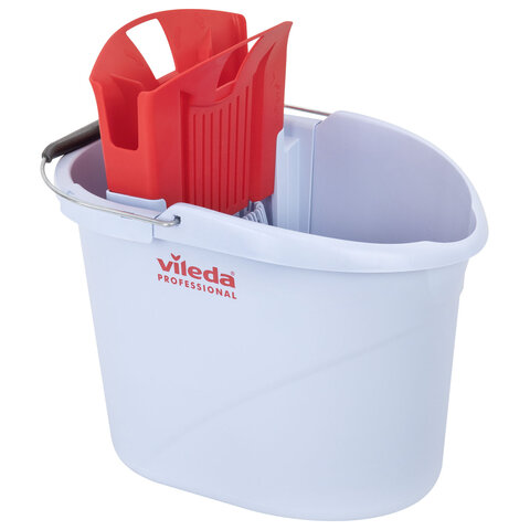 Ведро с отжимом VILEDA PROFESSIONAL "УльтраСпид Мини" 10 л, красный, 129686, 129687 - фото 1