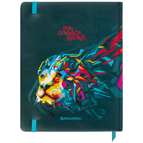 Дневник 1-11 класс 48 л., кожзам (твердая), печать, резинка, конверт, BRAUBERG, "Bright Lion", 106577 - фото 20