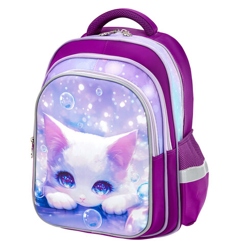 Рюкзак SNOOBAG (СНУБЭГ) FLOSSY, 2 отделения, 3 кармана, "Мечтатель", объемный дизайн, 40х28х18 см, 274441 - фото 1