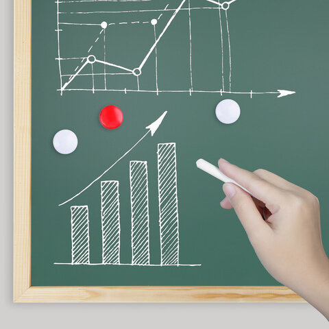 Доска для мела магнитная 30х45 см, зеленая, деревянная рамка, BRAUBERG "Wood", 238797 - фото 5