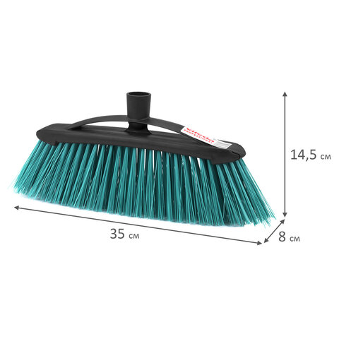 Щетка для уборки VILEDA PROFESSIONAL "ЭКО", ширина 30 см, щетина 8 см, ЖЕСТКАЯ, крепление еврорезьба, 519227 - фото 6