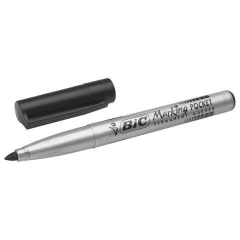 Маркер перманентный BIC "Marking Fine ECOlutions", ЧЕРНЫЙ, круглый наконечник 1,1 мм, 8209022 - фото 8
