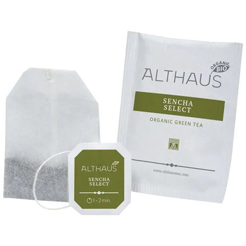 Чай ALTHAUS "Sencha Select" зеленый, 20 пакетиков в конвертах по 1,75 г, ГЕРМАНИЯ, TALTHB-DP0033 - фото 4