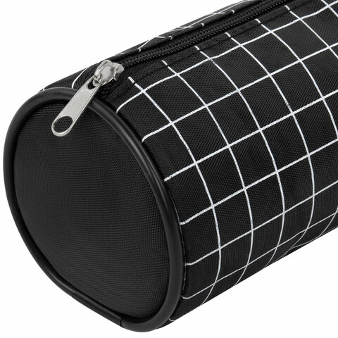Пенал-косметичка BRAUBERG, Checkered, черный, 20х7х7см, 272298 - фото 4