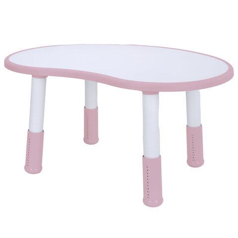 Стол детский BRABIX KIDS CT-002, растущий, 2-8 лет, пластик белый + розовый, 533295 - фото 1