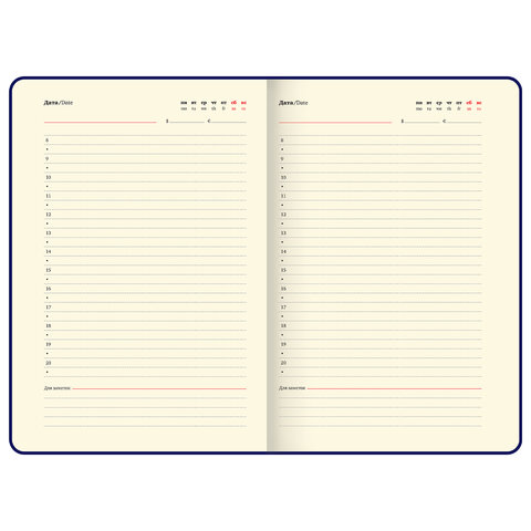 Ежедневник недатированный, А5, 143х210 мм, BRAUBERG "Dainty", под кожу, магнитная застежка, 160 л., розовый, 117143 - фото 12