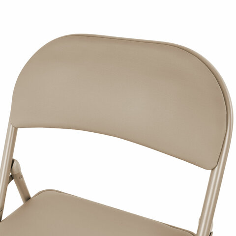 Стулья складные BRABIX "Golf Plus CF-003" КОМФОРТ, КОМПЛЕКТ 4шт., бежевый каркас, кожзам бежевый, 533033 - фото 11