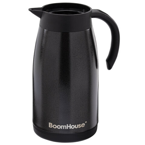 Чайник-термос 1 л, BOOMHOUSE (БУМХАУС) COFFEE BREAK, нержавеющая сталь SUS304, черный, ТЕРМОЧАЙНИК, 700328 - фото 3