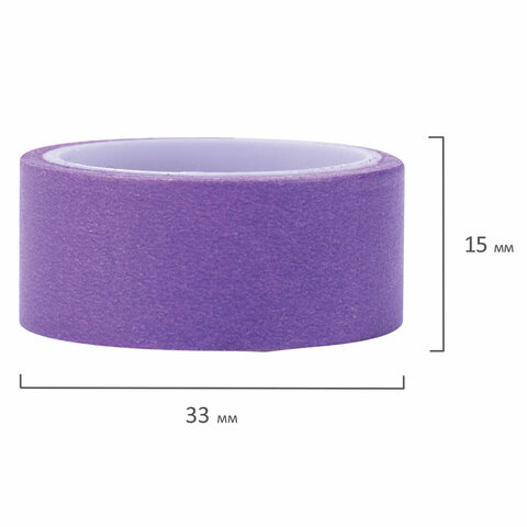 Клейкие WASHI-ленты для декора РАДУЖНЫЕ, однотонные, 15 мм х 3 м, 7 цветов, рисовая бумага, ОСТРОВ СОКРОВИЩ, 661702 - фото 5