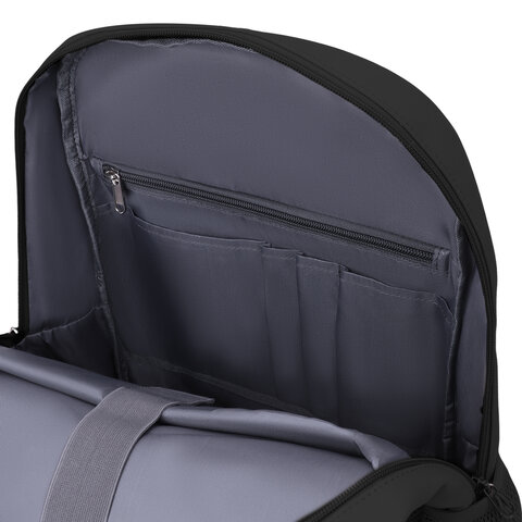 Рюкзак HEIKKI FUSION (ХЕЙКИ) универсальный, 2 отделения, отделение для ноутбука, c КОШЕЛЬКОМ, черный, 44х31х14 см, 273866 - фото 11