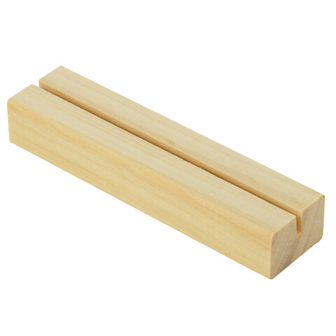 Ценникодержатель деревянный (ценники, реклама, фото) 12х3х2 см, КОМПЛЕКТ 4 шт., BRAUBERG, 291314 - фото 5