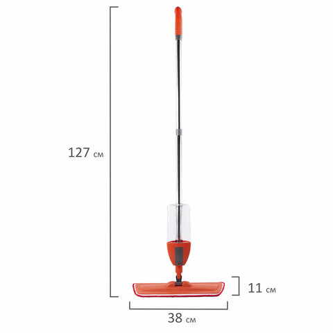 Швабра с распылителем воды плоская для мытья полов и уборки "Spray Mop", LAIMA, 607981 - фото 3