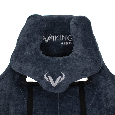 Кресло компьютерное Zombie VIKING KNIGHT, 2 подушки, ткань, синее, 1372993 - фото 21