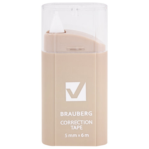Корректирующая лента BRAUBERG COMPACT PASTEL, 5 мм х 6 м, корпус ассорти, блистер, 272495 - фото 3