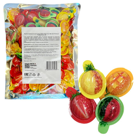 Конфеты жевательные MAGIC CHEW "Milk balls" 3D, 500 г, УТ-00002648 - фото 1
