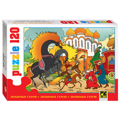 Пазл картонный 120 элементов, "Любимые герои", АССОРТИ, поле 23х16,5 см, STEP PUZZLE - фото 5
