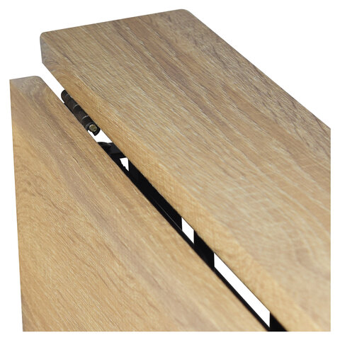 Стол на металлокаркасе BRABIX "LOFT CD-001", 800х440х740 мм, складной, цвет дуб натуральный, 641211 - фото 9