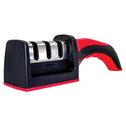 Точилка для ножей (ножеточка) ручная, трёхзонная (грубая, чистовая, шлифовка) DASWERK (ДАСВЕРК), 608134 - фото 2