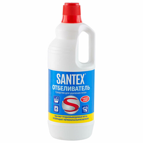 Пятновыводитель-отбеливатель 1 кг, SANTEX, с хлором, 5300018 - фото 1