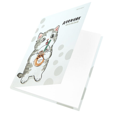 Дневник 1-11 класс 40 л., твердый, BRAUBERG, матовая ламинация, "Котёнок", 107601 - фото 2