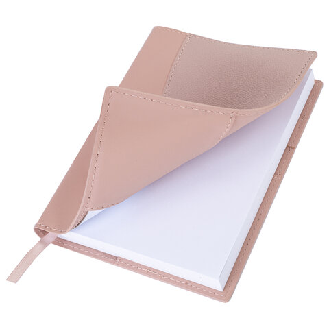 Ежедневник недатированный В6 130х185 мм BRAUBERG "Glam", под кожу, 160 л., розовый, 116219 - фото 3