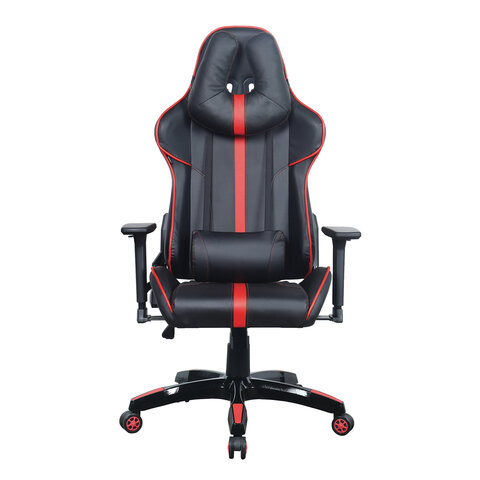 Кресло компьютерное BRABIX "GT Carbon GM-120", две подушки, экокожа, черное/красное, 531931 - фото 6
