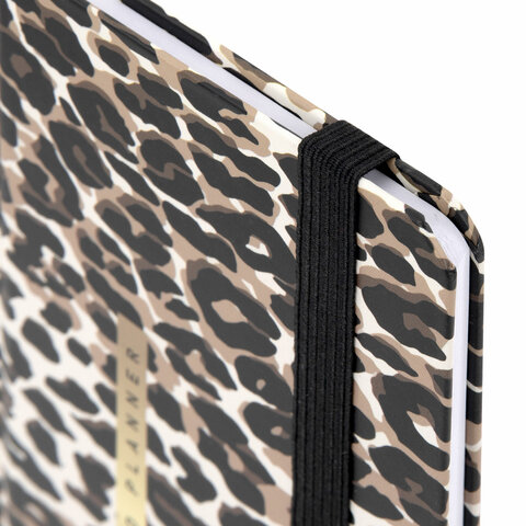 Еженедельник недатированный с резинкой 171х93 мм, BRAUBERG, твердый, 64 л., "Leopard print", 116312 - фото 6