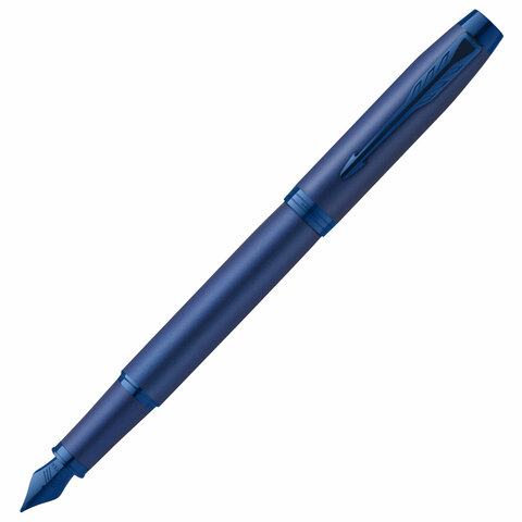 Ручка перьевая PARKER "IM Professionals Monochrome Blue", синий металлик, нержавеющая сталь, синяя, 2172964 - фото 1