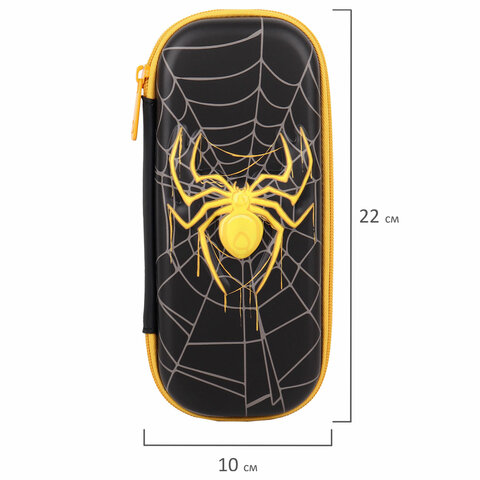 Пенал BRAUBERG, 1 отделение, 1 откидная планка, EVA, 22х10х5 см, "Venomous spider", 271553 - фото 7