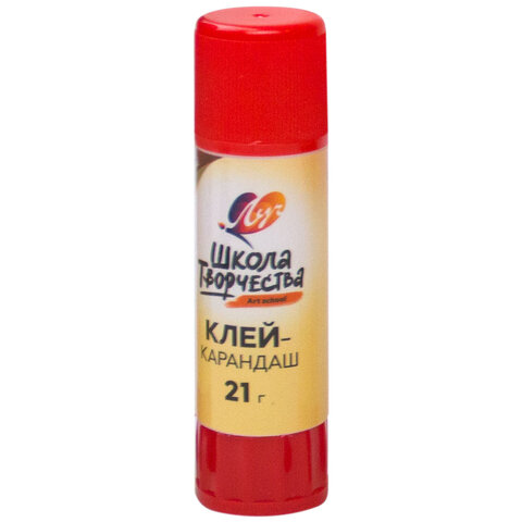 Клей-карандаш ЛУЧ "Школа творчества", 21 г, PVP основа, 29С 1737-08 - фото 1