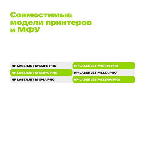 Картридж лазерный CACTUS (CS-CF218A) для HP LaserJet M132a/132fn/132fw/M104a/104w, ресурс 1400 стр. - фото 7