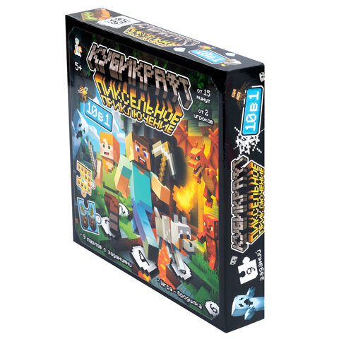 Игра настольная "Кубикрафт пиксельное приключение 10 в 1", 10 КОР, 5985 - фото 5