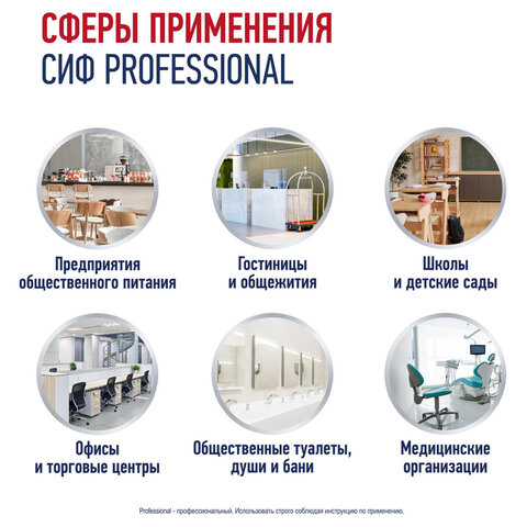 Средство универсальное для удаления пятен 500 мл, СИФ "Professional", распылитель - фото 4