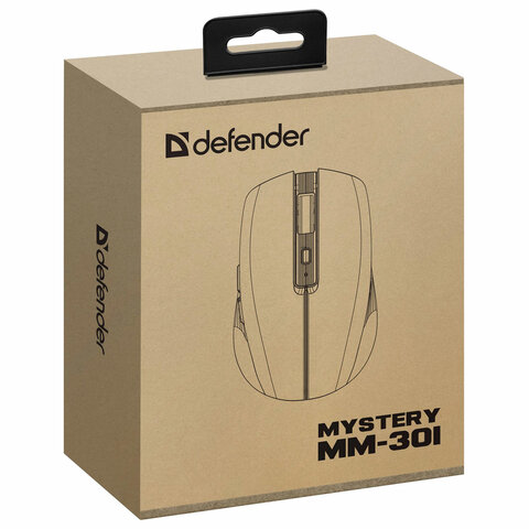 Мышь беспроводная бесшумная DEFENDER Mystery MM-301 LED, 5 кнопок + колесо-кнопка, фиолетовая, 52301 - фото 8
