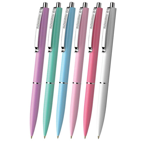 Ручка шариковая автоматическая SCHNEIDER (Германия) "K15 Pastel", СИНЯЯ, пастель ассорти, узел 1 мм, 130840 - фото 1