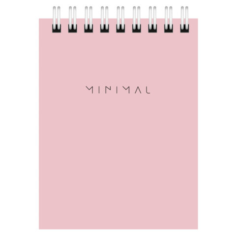 Блокнот МАЛЫЙ ФОРМАТ А7 75х105 мм, 40 л., гребень, картон, клетка, BRAUBERG "Minimal Pastel", 116431 - фото 2